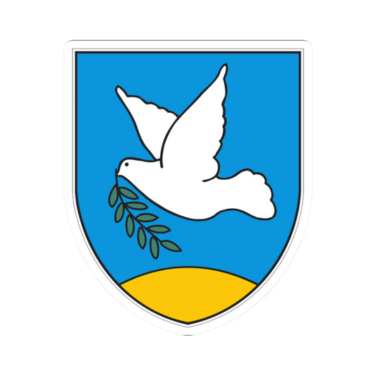 Coat of arms of Izola (Slovenia) (Coat of Arms) STICKER Vinyl Kiss-Cut Decal 2 Inch White - The Sticker Space