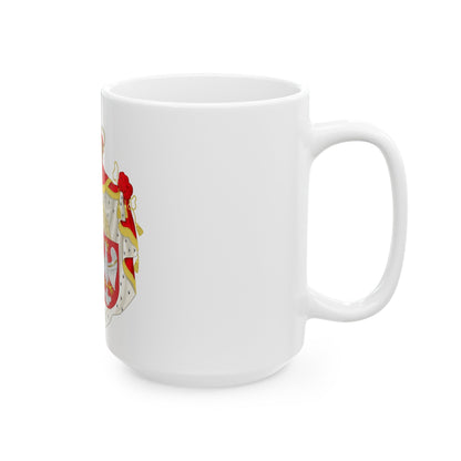 Coat of arms of Jadwiga of Poland - White Coffee Mug-The Sticker Space