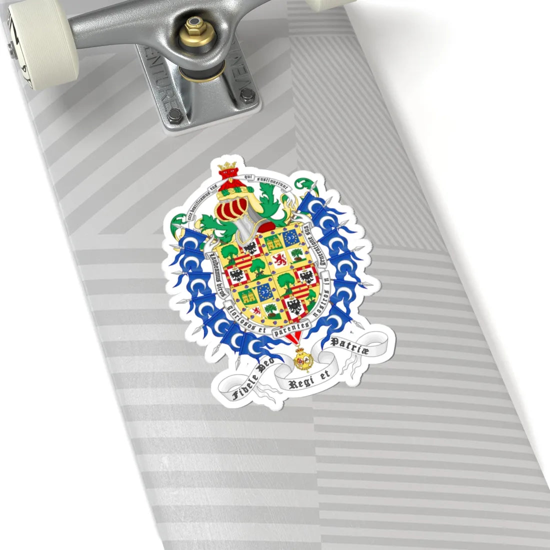 Coat of arms of Jaime de Marichalar (Spain) (Coat of Arms) STICKER Vinyl Kiss-Cut Decal - The Sticker Space