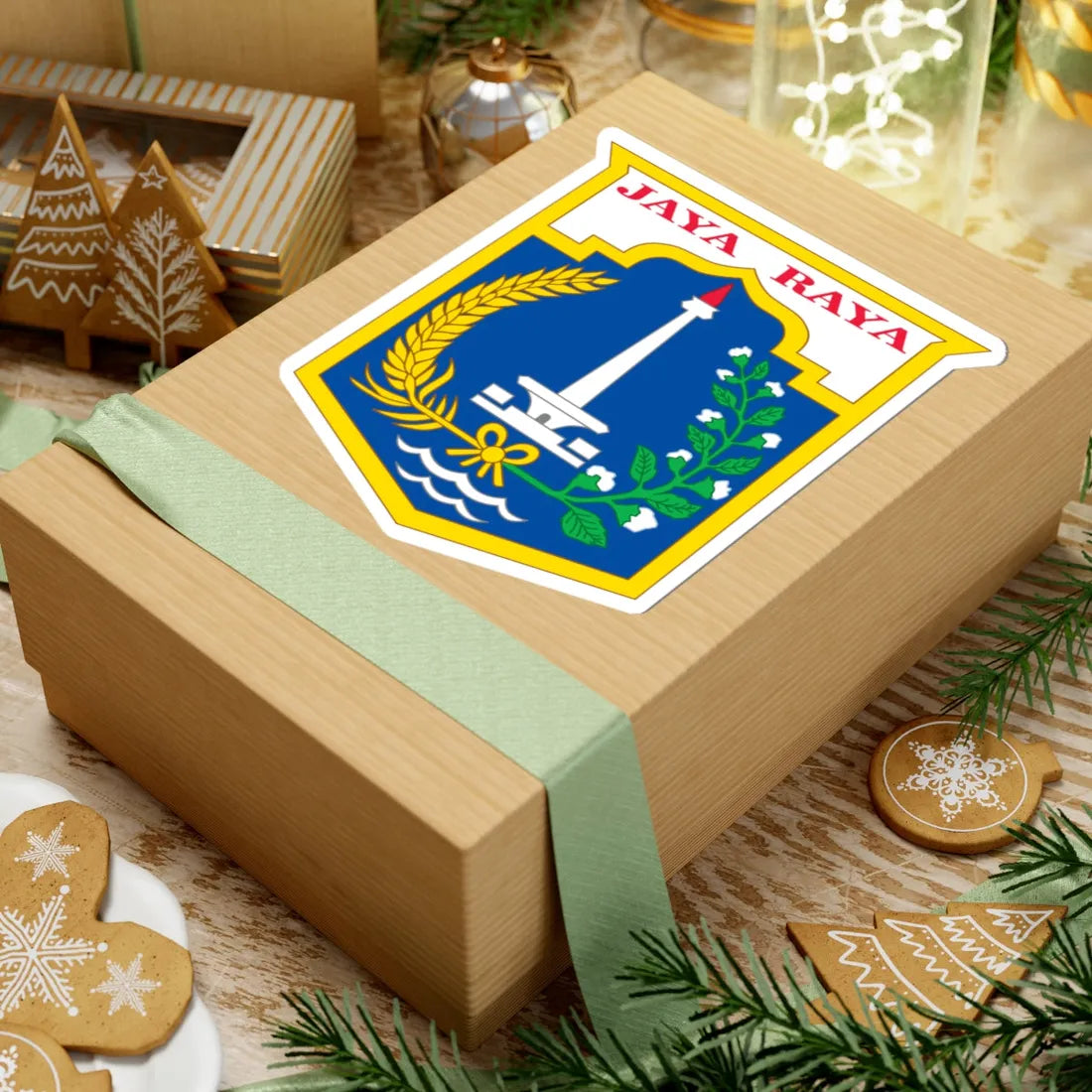 Coat of arms of Jakarta (Indonesia) (Coat of Arms) STICKER Vinyl Kiss-Cut Decal - The Sticker Space