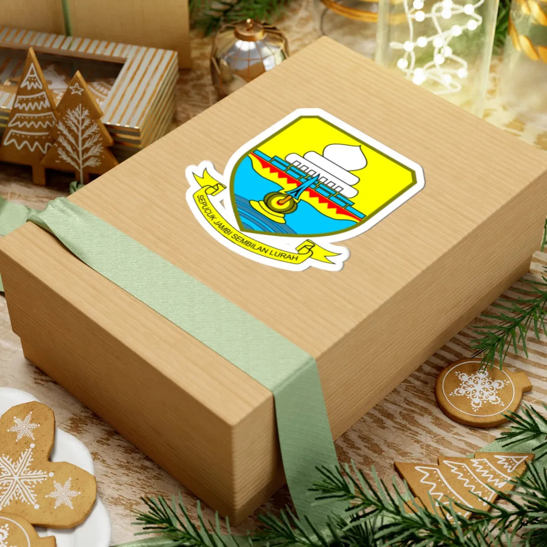 Coat of arms of Jambi (Indonesia) (Coat of Arms) STICKER Vinyl Kiss-Cut Decal - The Sticker Space