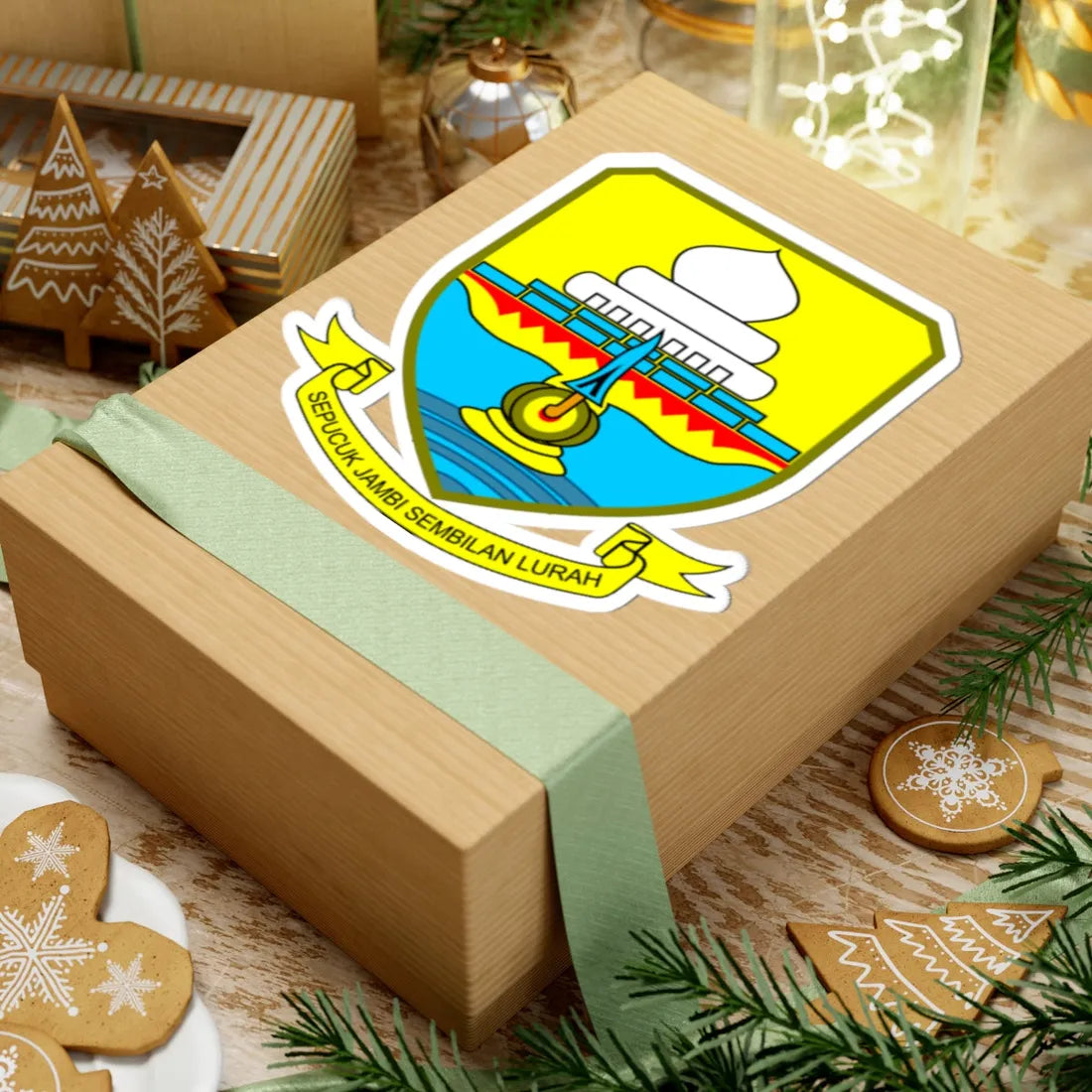 Coat of arms of Jambi (Indonesia) (Coat of Arms) STICKER Vinyl Kiss-Cut Decal - The Sticker Space