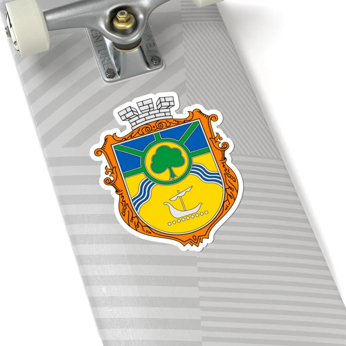 Coat of Arms of Jasynuvata (Ukraine) (Coat of Arms) STICKER Vinyl Kiss-Cut Decal - The Sticker Space