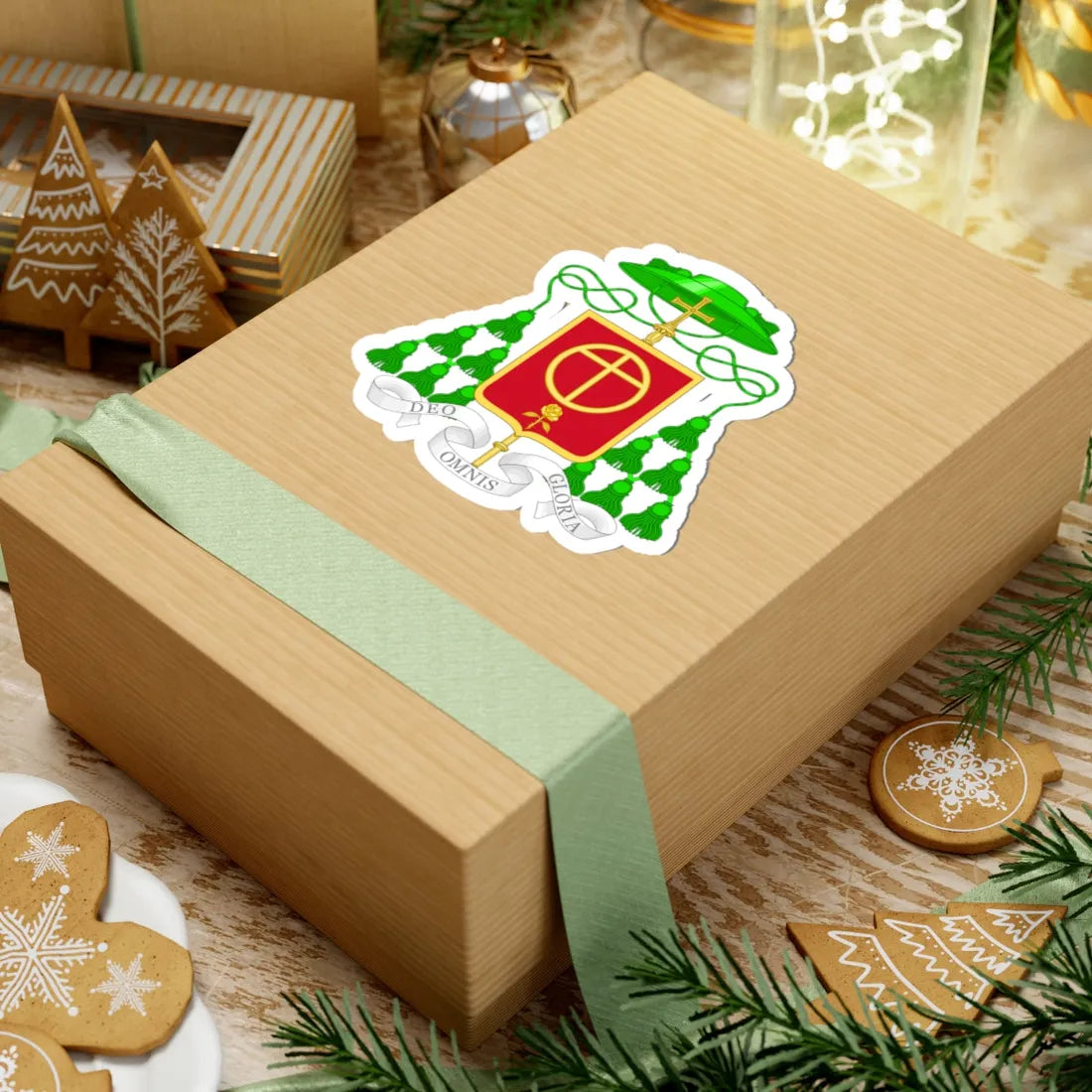 Coat of Arms of Javier Echevarría Prelate of the Opus Dei (Spain) (Coat of Arms) STICKER Vinyl Kiss-Cut Decal - The Sticker Space