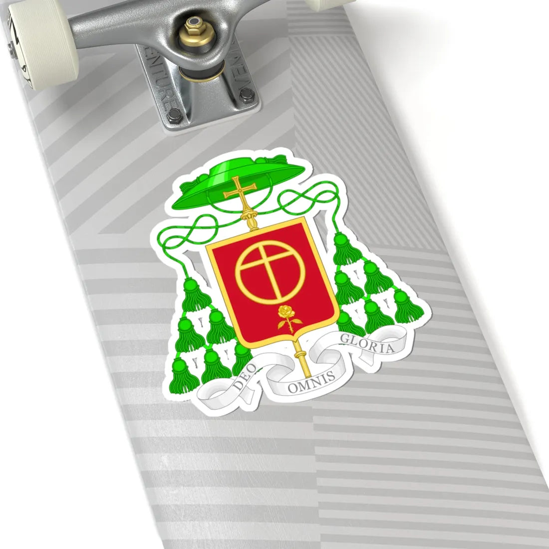 Coat of Arms of Javier Echevarría Prelate of the Opus Dei (Spain) (Coat of Arms) STICKER Vinyl Kiss-Cut Decal - The Sticker Space