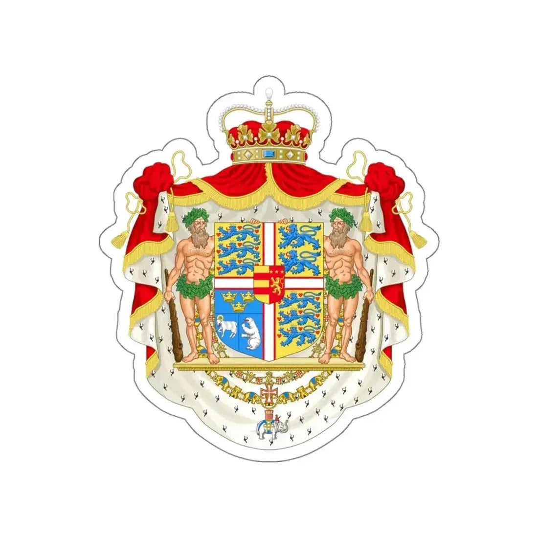 Coat of arms of Joachim, Prince of Denmark STICKER Vinyl Die-Cut Decal 6 Inch - The Sticker Space