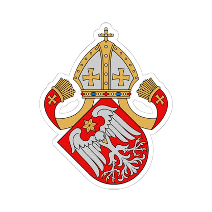 Coat of arms of Johannes Olai (Finland) (Coat of Arms) STICKER Vinyl Kiss-Cut Decal 6 Inch White - The Sticker Space