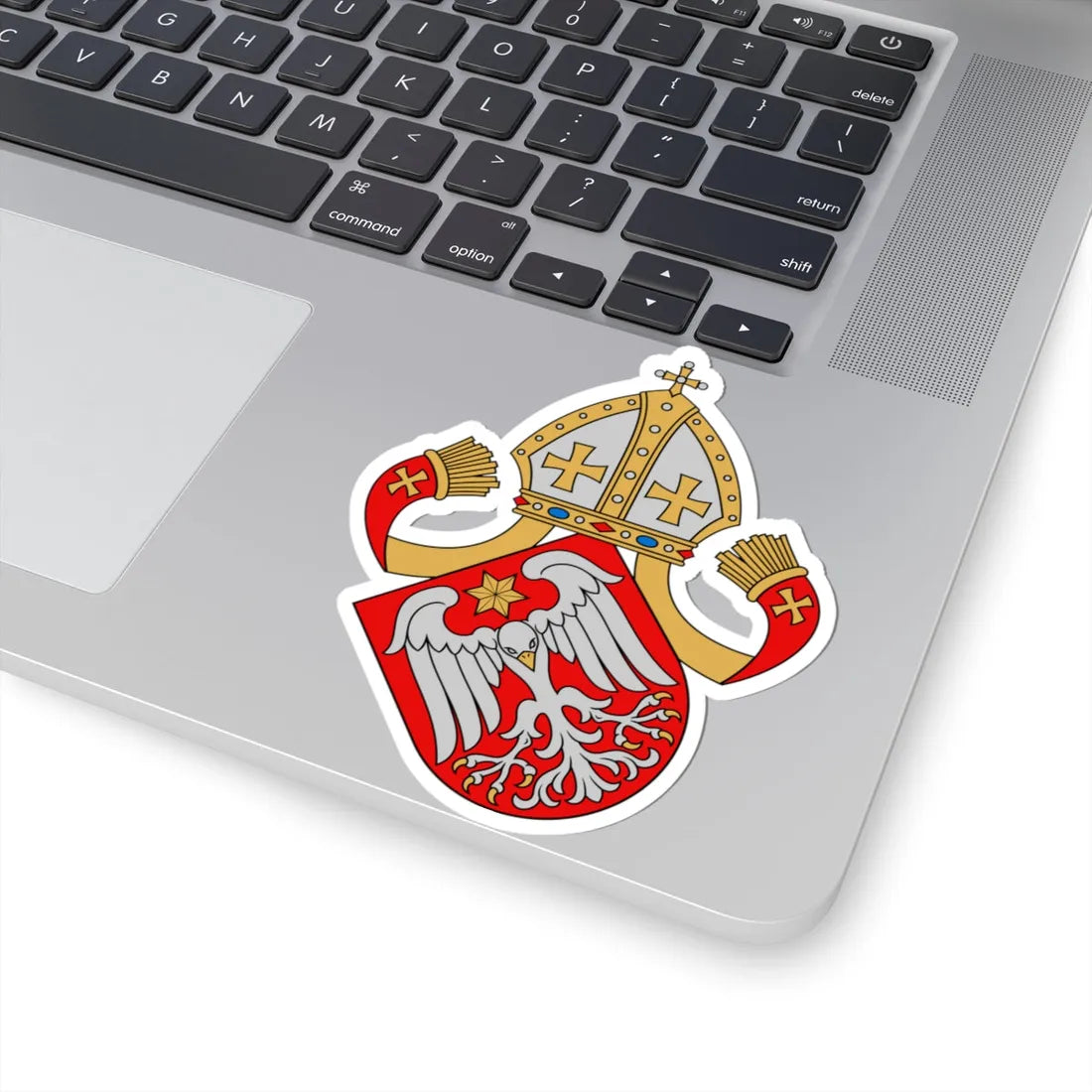 Coat of arms of Johannes Olai (Finland) (Coat of Arms) STICKER Vinyl Kiss-Cut Decal - The Sticker Space