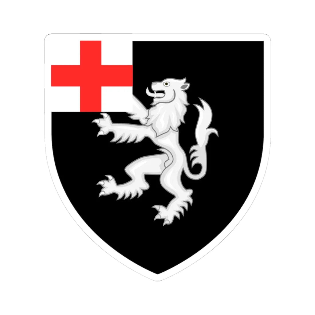 Coat of arms of John Churchill Duke of Marlborough (England) (Coat of Arms) STICKER Vinyl Kiss-Cut Decal 3 Inch White - The Sticker Space