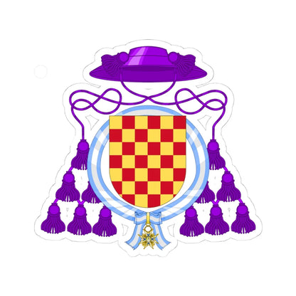 Coat of Arms of Josemaría Escrivá Order of Charles III (Spain) (Coat of Arms) STICKER Vinyl Kiss-Cut Decal 4 Inch White - The Sticker Space