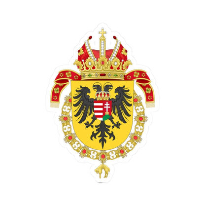 Coat of Arms of Joseph I Holy Roman Emperor-Or shield variant (Austria) (Coat of Arms) STICKER Vinyl Kiss-Cut Decal 2 Inch White - The Sticker Space