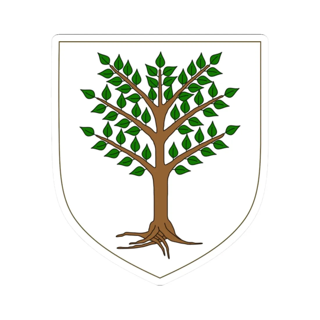 Coat of arms of Judicate of Arborea (Italy) (Coat of Arms) STICKER Vinyl Kiss-Cut Decal 2 Inch White - The Sticker Space