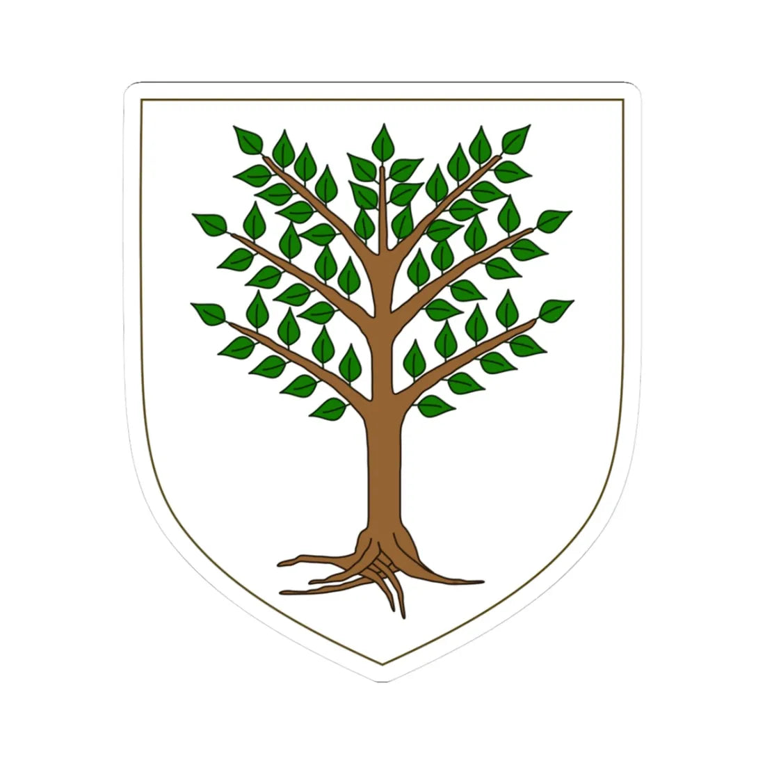 Coat of arms of Judicate of Arborea (Italy) (Coat of Arms) STICKER Vinyl Kiss-Cut Decal 3 Inch White - The Sticker Space