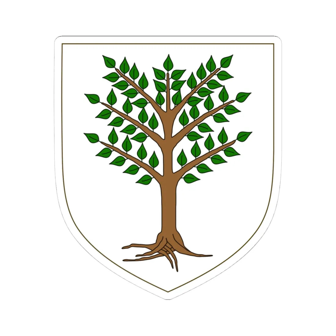 Coat of arms of Judicate of Arborea (Italy) (Coat of Arms) STICKER Vinyl Kiss-Cut Decal 4 Inch White - The Sticker Space