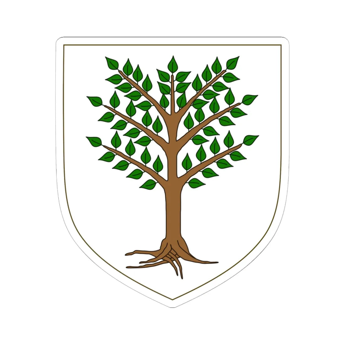 Coat of arms of Judicate of Arborea (Italy) (Coat of Arms) STICKER Vinyl Kiss-Cut Decal 6 Inch White - The Sticker Space