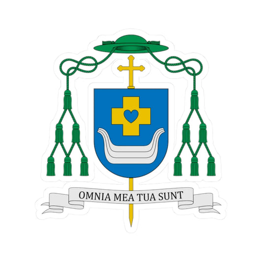 Coat of arms of Józef Wróbel (Finland) (Coat of Arms) STICKER Vinyl Kiss-Cut Decal 2 Inch White - The Sticker Space