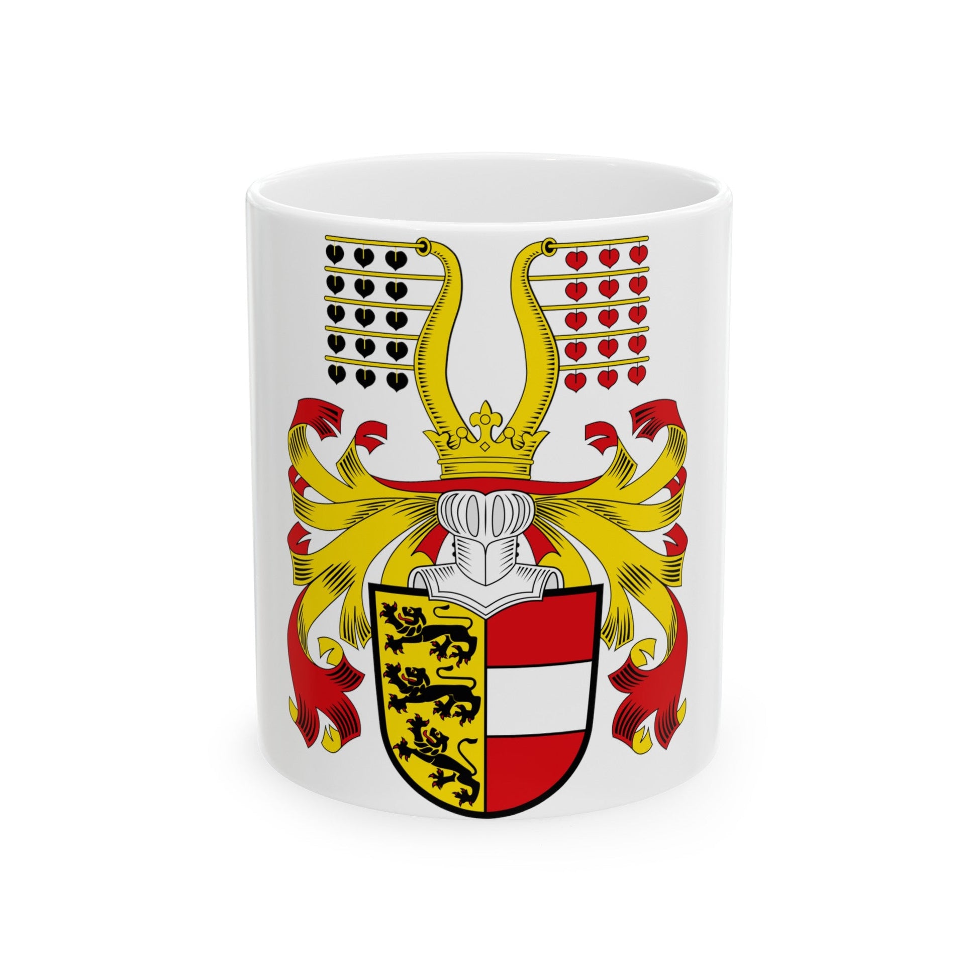 Coat of Arms of Kaernten Austria - White Coffee Mug-11oz-The Sticker Space