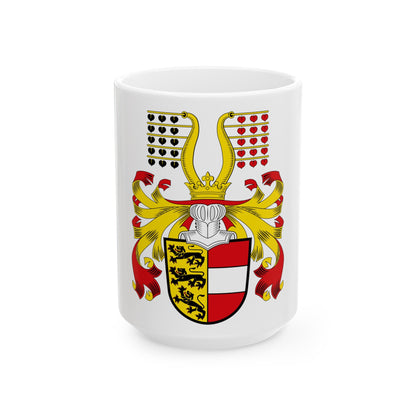 Coat of Arms of Kaernten Austria - White Coffee Mug-15oz-The Sticker Space