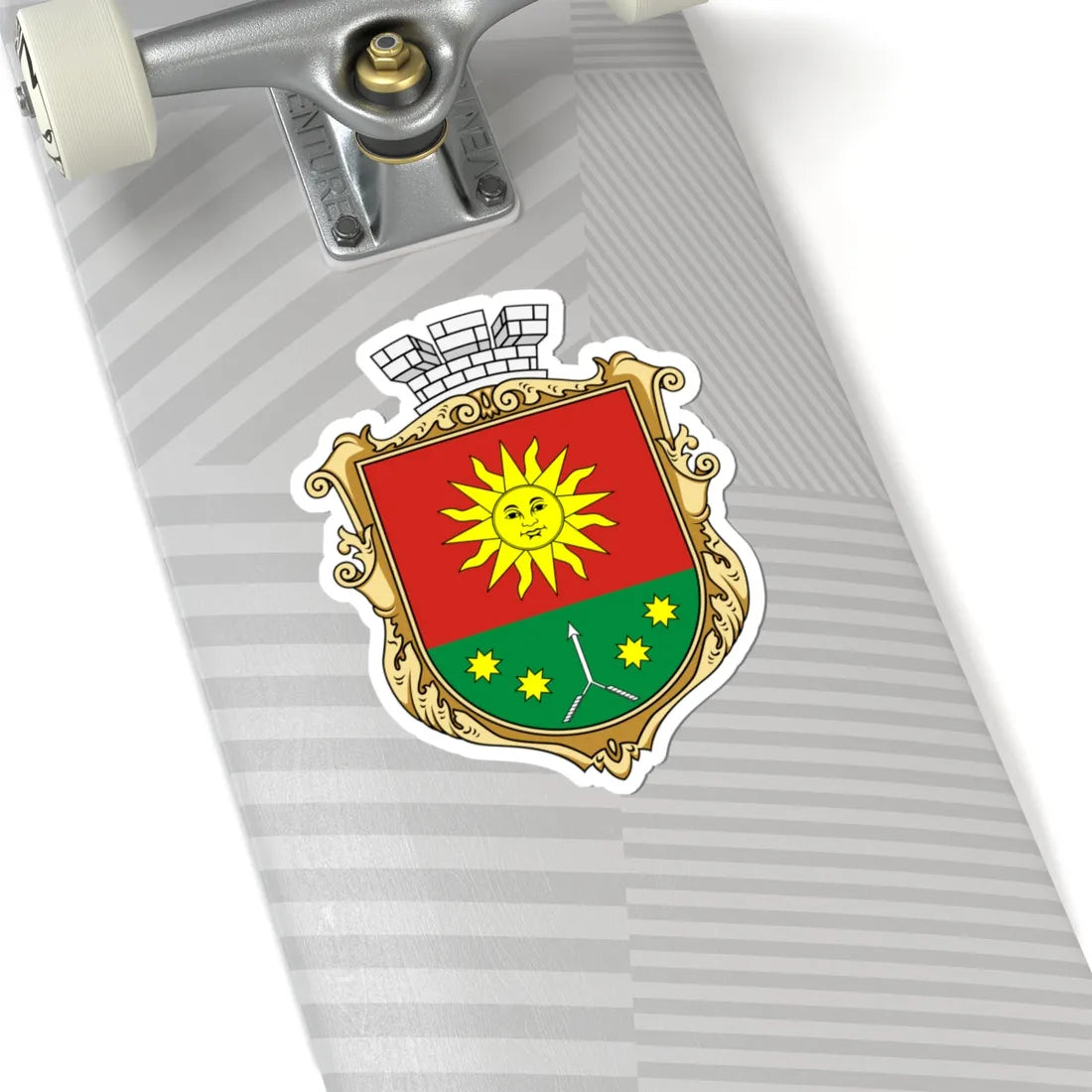 Coat of arms of Kalynivka (Ukraine) (Coat of Arms) STICKER Vinyl Kiss-Cut Decal - The Sticker Space