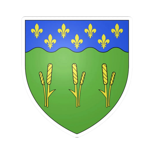 Coat of arms of Kamouraska (Canada) (Coat of Arms) STICKER Vinyl Kiss-Cut Decal 2 Inch White - The Sticker Space