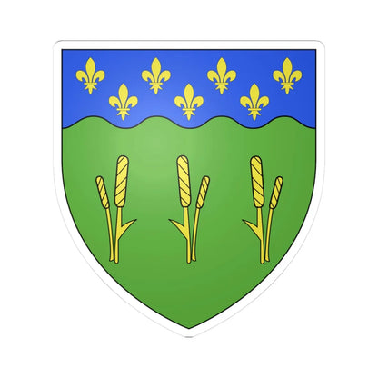 Coat of arms of Kamouraska (Canada) (Coat of Arms) STICKER Vinyl Kiss-Cut Decal 3 Inch White - The Sticker Space