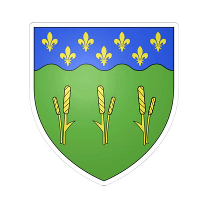 Coat of arms of Kamouraska (Canada) (Coat of Arms) STICKER Vinyl Kiss-Cut Decal 4 Inch White - The Sticker Space