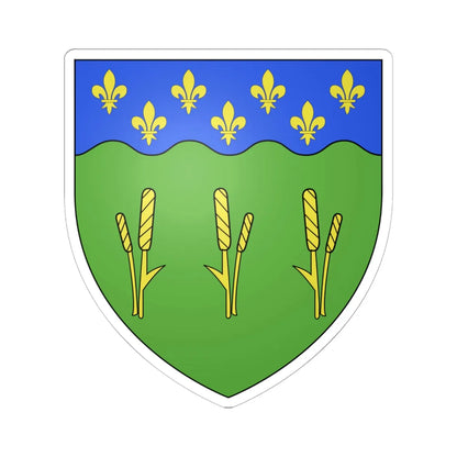 Coat of arms of Kamouraska (Canada) (Coat of Arms) STICKER Vinyl Kiss-Cut Decal 6 Inch White - The Sticker Space