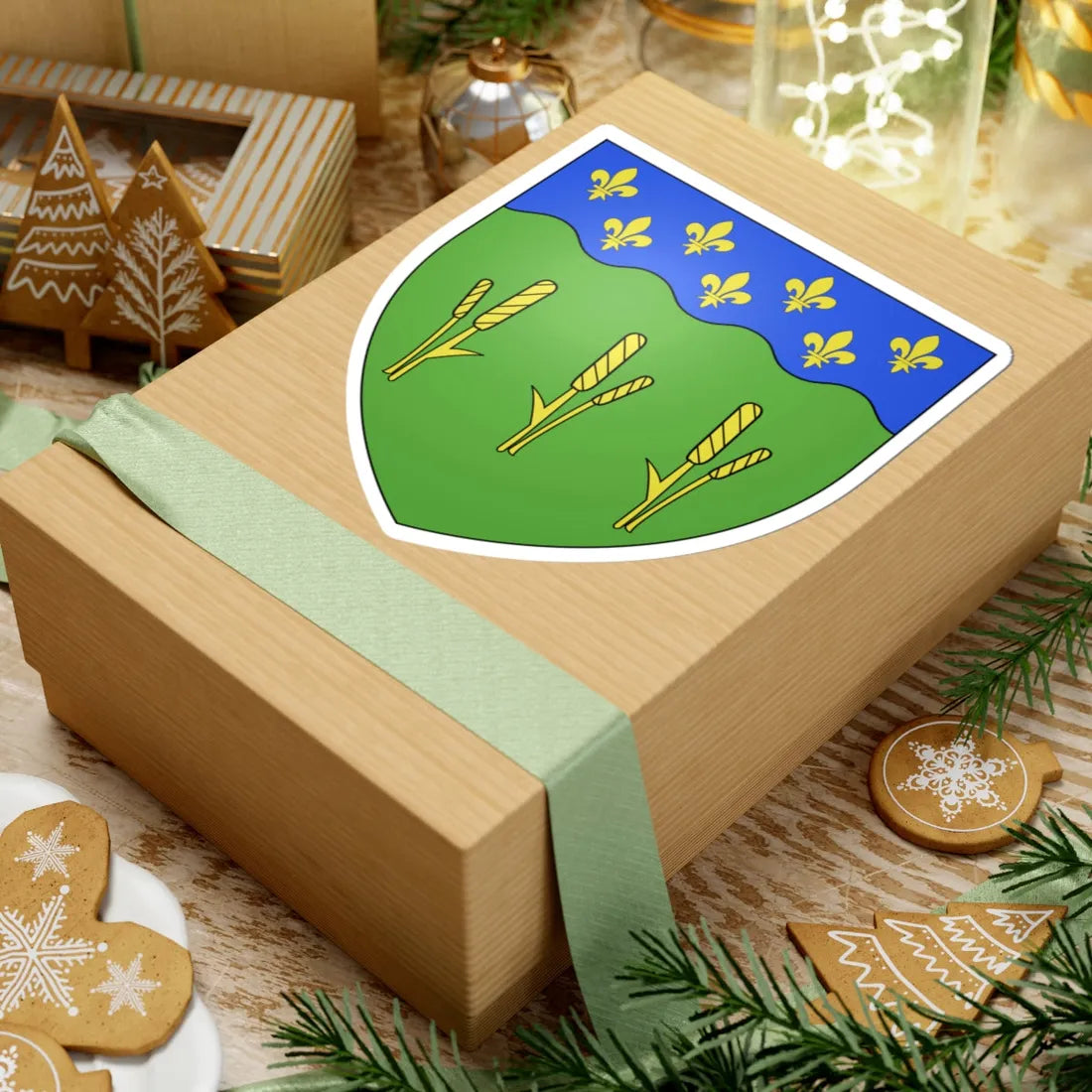 Coat of arms of Kamouraska (Canada) (Coat of Arms) STICKER Vinyl Kiss-Cut Decal - The Sticker Space