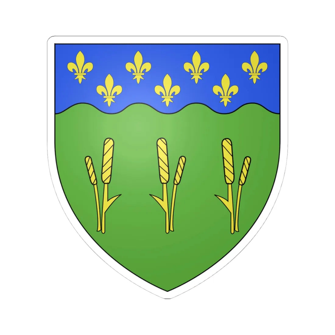 Coat of arms of Kamouraska (Canada) (Coat of Arms) STICKER Vinyl Kiss-Cut Decal - The Sticker Space