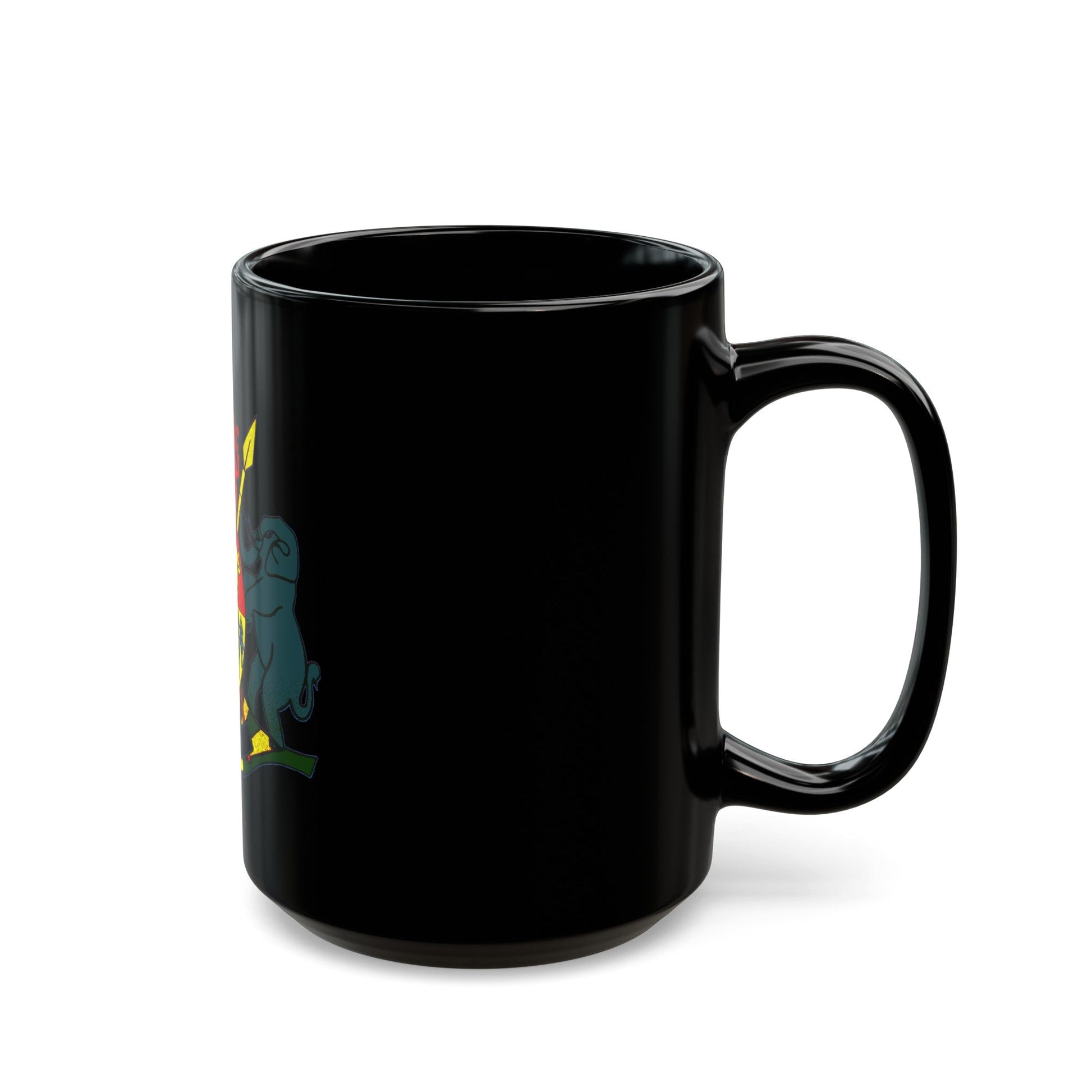 Coat of arms of KaNgwane - Black Coffee Mug-The Sticker Space