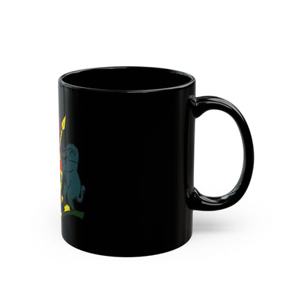 Coat of arms of KaNgwane - Black Coffee Mug-The Sticker Space