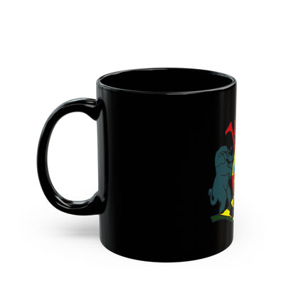 Coat of arms of KaNgwane - Black Coffee Mug-The Sticker Space