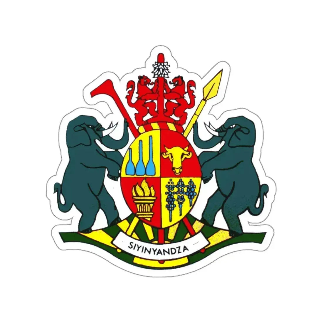 Coat of arms of KaNgwane STICKER Vinyl Die-Cut Decal 3 Inch - The Sticker Space