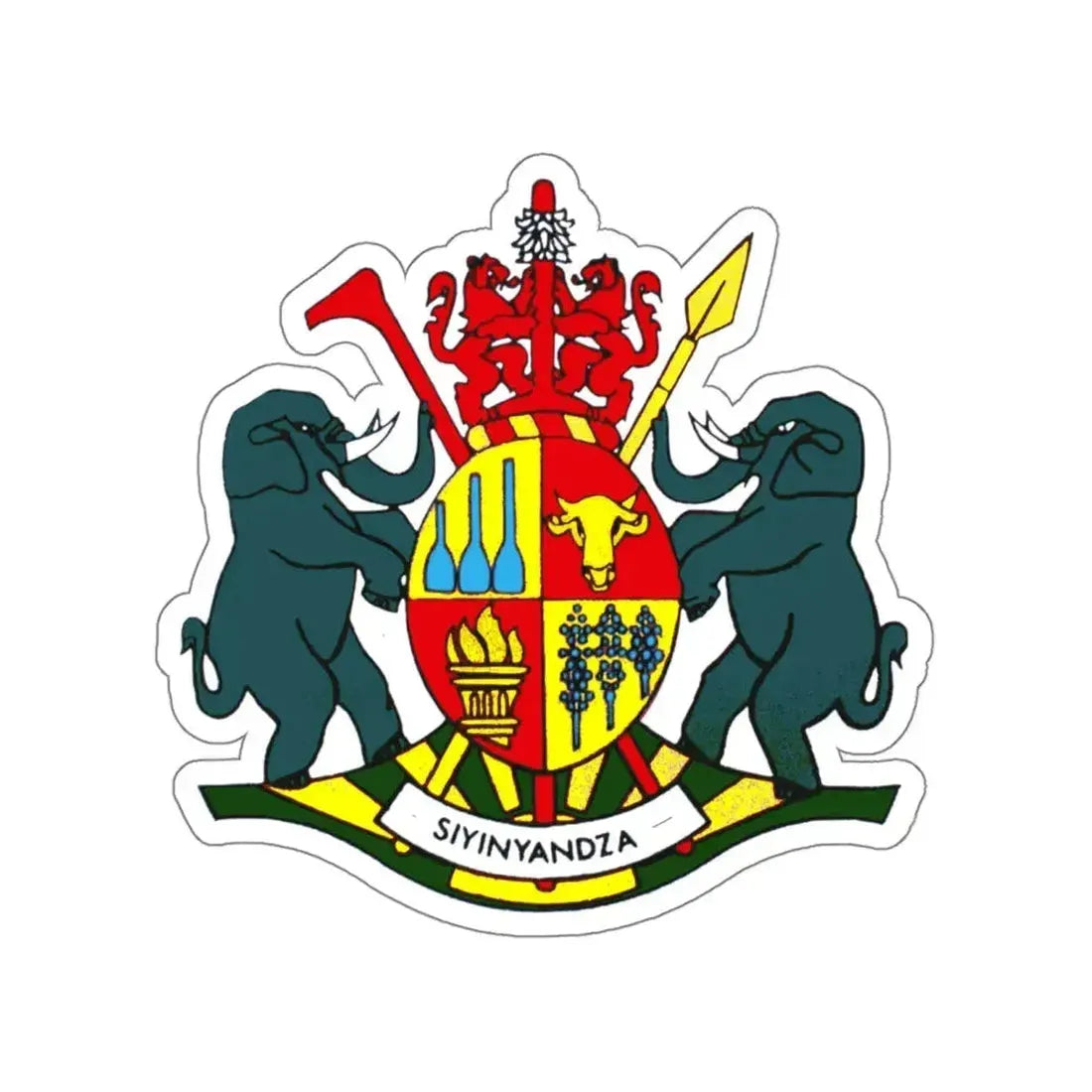 Coat of arms of KaNgwane STICKER Vinyl Die-Cut Decal 4 Inch - The Sticker Space