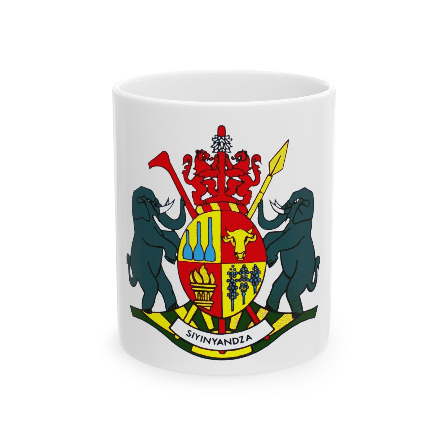 Coat of arms of KaNgwane - White Coffee Mug-11oz-The Sticker Space