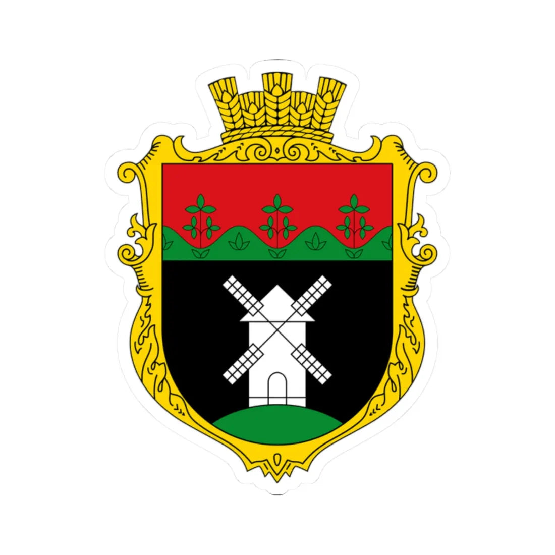 Coat of arms of Kanizh (Ukraine) (Coat of Arms) STICKER Vinyl Kiss-Cut Decal - The Sticker Space