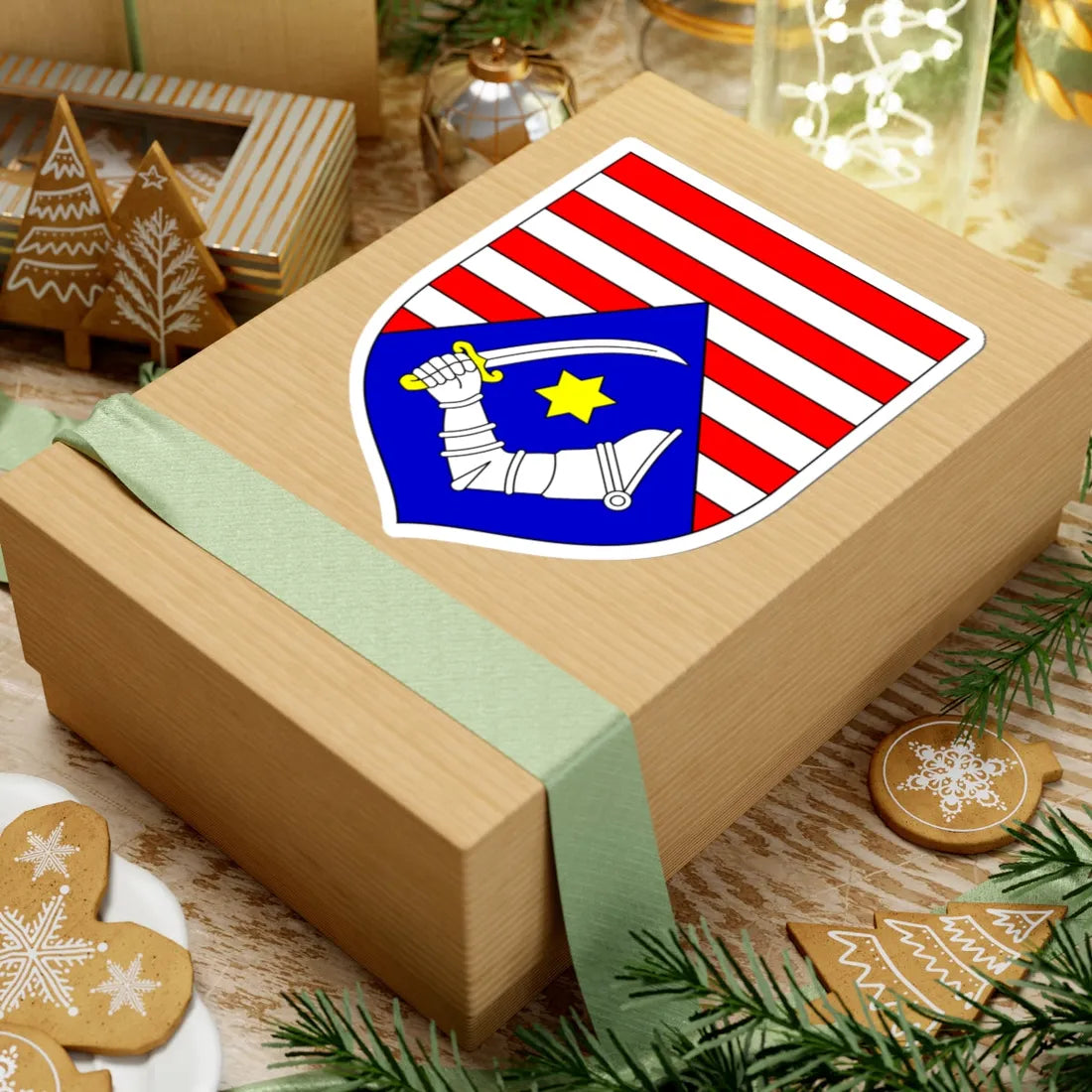 Coat of Arms of Karlovac county (Croatia) (Coat of Arms) STICKER Vinyl Kiss-Cut Decal - The Sticker Space