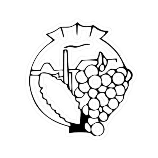 Coat of arms of Kavadarci Municipality (North Macedonia) (Coat of Arms) STICKER Vinyl Kiss-Cut Decal 2 Inch White - The Sticker Space