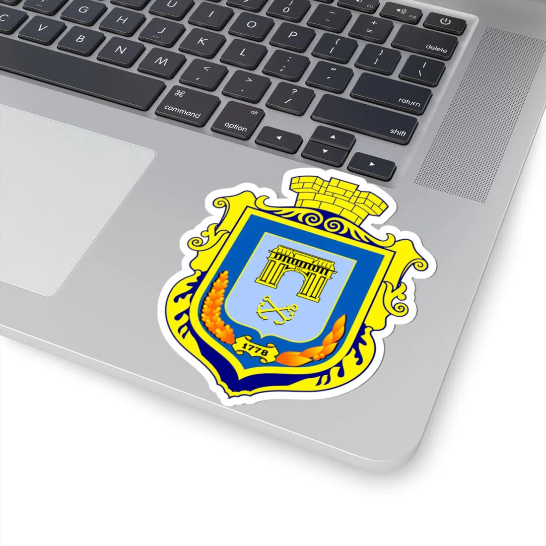 Coat of arms of Kherson (Ukraine) (Coat of Arms) STICKER Vinyl Kiss-Cut Decal - The Sticker Space