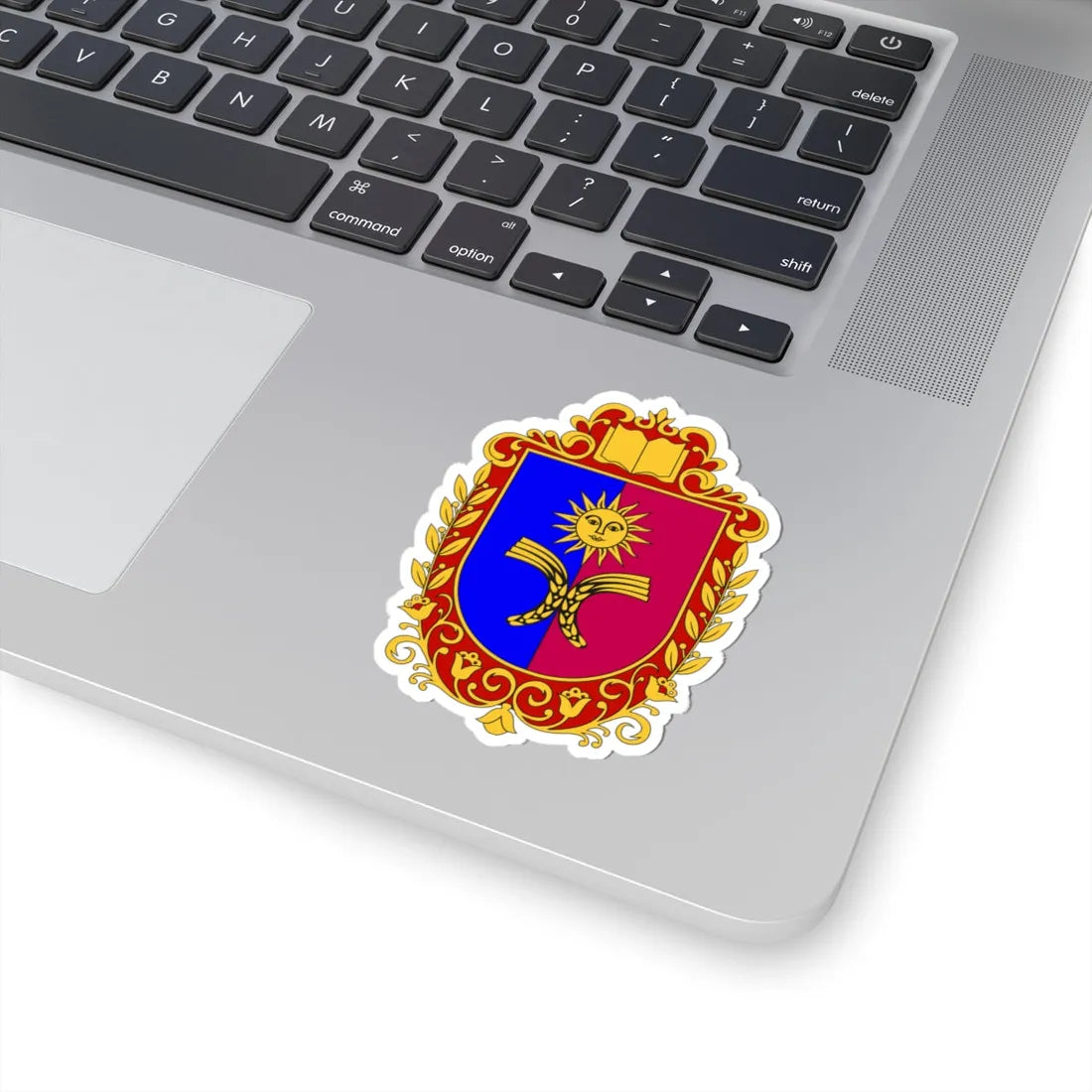 Coat of Arms of Khmelnytskyi Oblast (Ukraine) (Coat of Arms) STICKER Vinyl Kiss-Cut Decal - The Sticker Space
