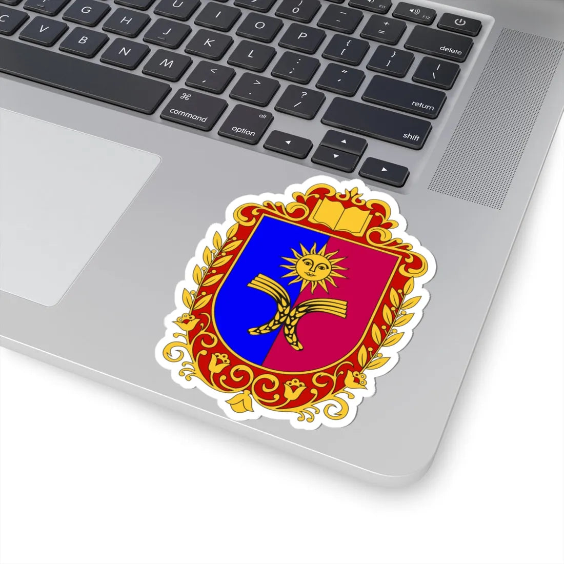 Coat of Arms of Khmelnytskyi Oblast (Ukraine) (Coat of Arms) STICKER Vinyl Kiss-Cut Decal - The Sticker Space