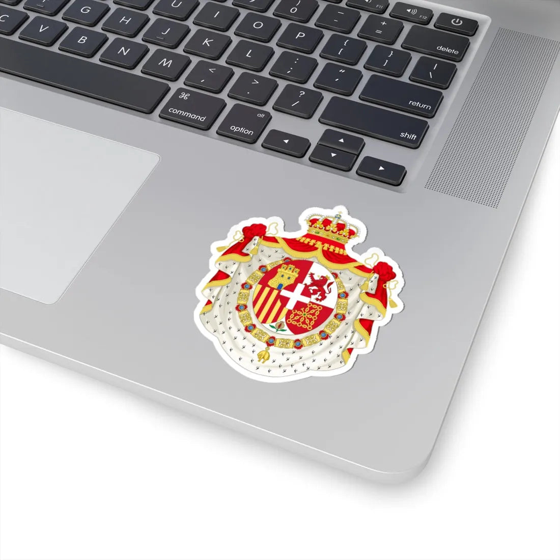 Coat of Arms of King Amadeo of Spain 1871-1873 (Spain) (Coat of Arms) STICKER Vinyl Kiss-Cut Decal - The Sticker Space