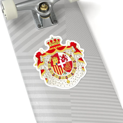Coat of Arms of King Amadeo of Spain 1871-1873 (Spain) (Coat of Arms) STICKER Vinyl Kiss-Cut Decal - The Sticker Space