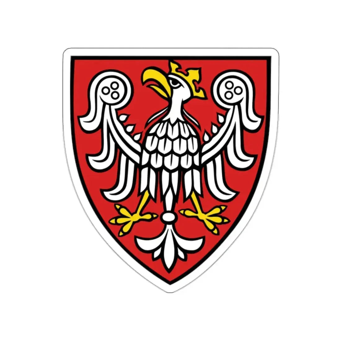 Coat of arms of King of Poland Przemysł II STICKER Vinyl Die-Cut Decal 2 Inch - The Sticker Space