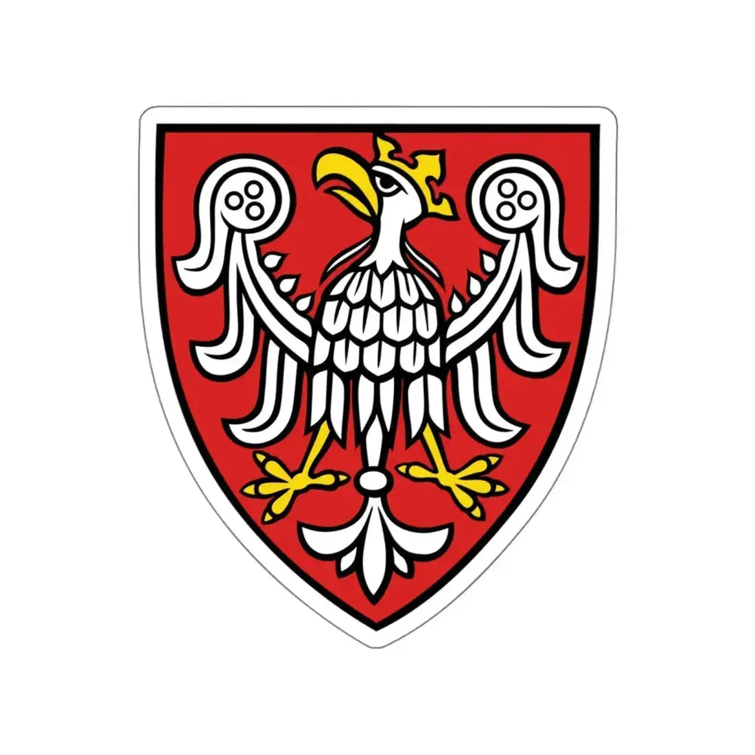 Coat of arms of King of Poland Przemysł II STICKER Vinyl Die-Cut Decal 4 Inch - The Sticker Space