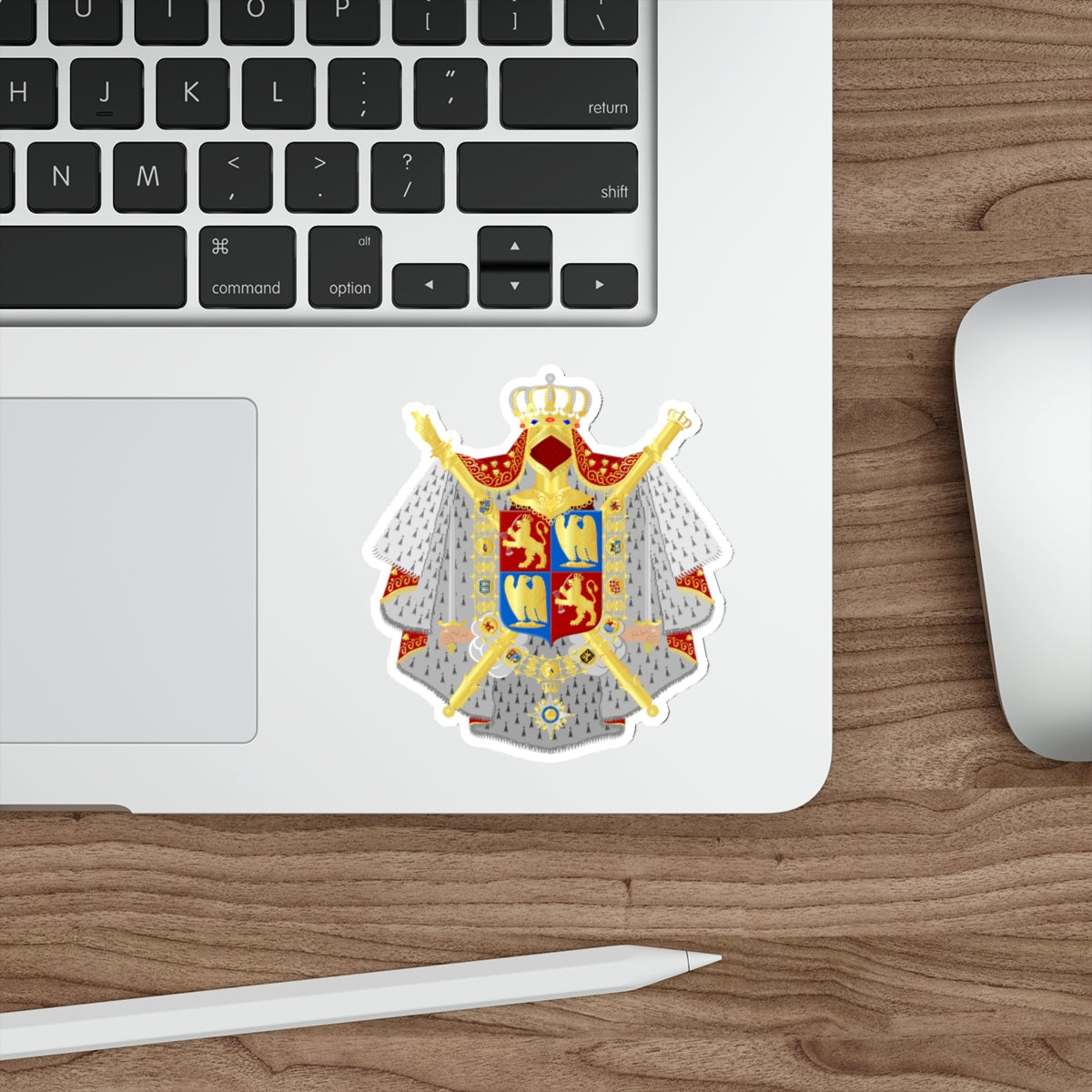 Coat of arms of kingdom Holland King Lodewijk 1808 STICKER Vinyl Die-Cut Decal-The Sticker Space