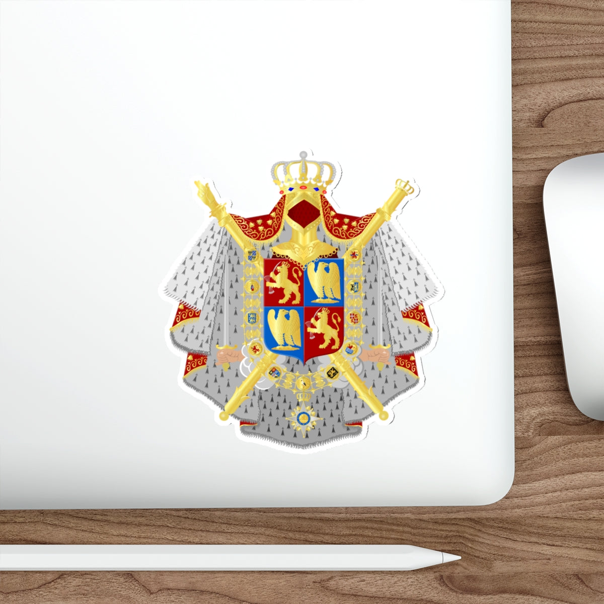 Coat of arms of kingdom Holland King Lodewijk 1808 STICKER Vinyl Die-Cut Decal-The Sticker Space