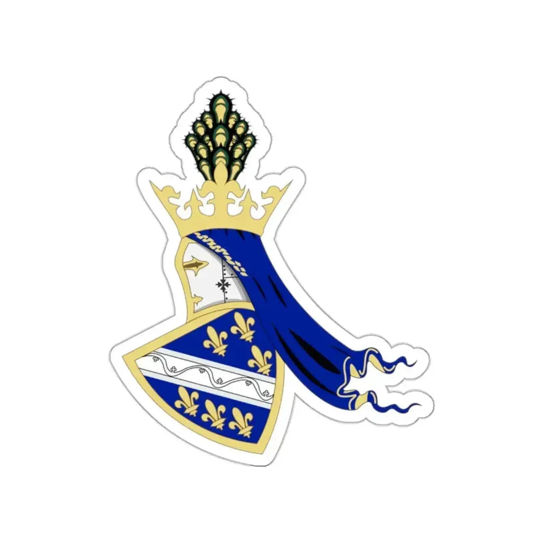 Coat of arms of Kingdom of Bosnia STICKER Vinyl Die-Cut Decal - The Sticker Space
