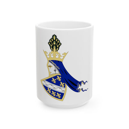 Coat of arms of Kingdom of Bosnia - White Coffee Mug-15oz-The Sticker Space