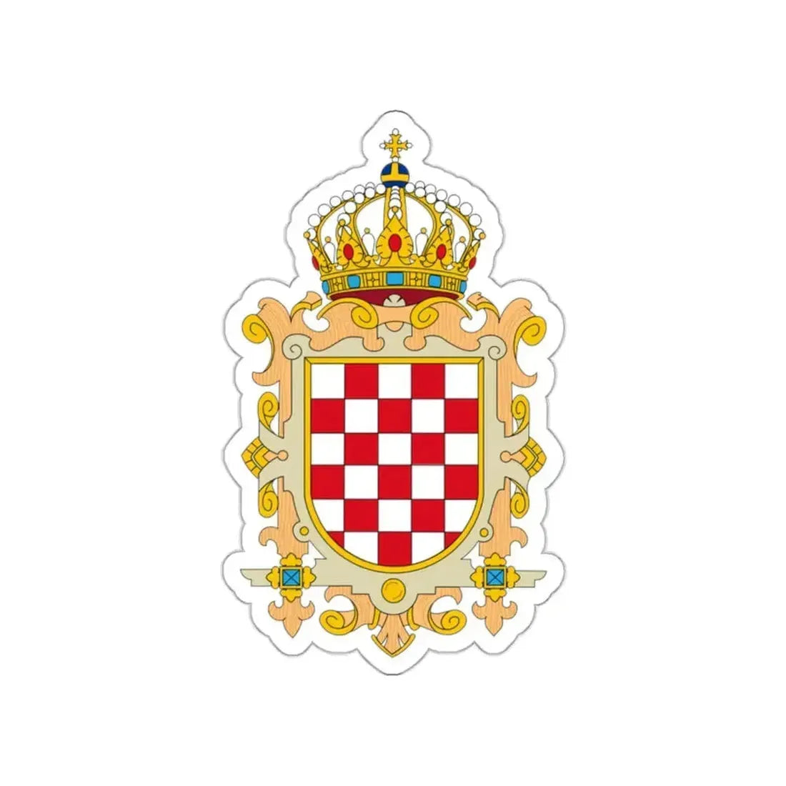 Coat of Arms of Kingdom of Croatia STICKER Vinyl Die-Cut Decal 2 Inch - The Sticker Space